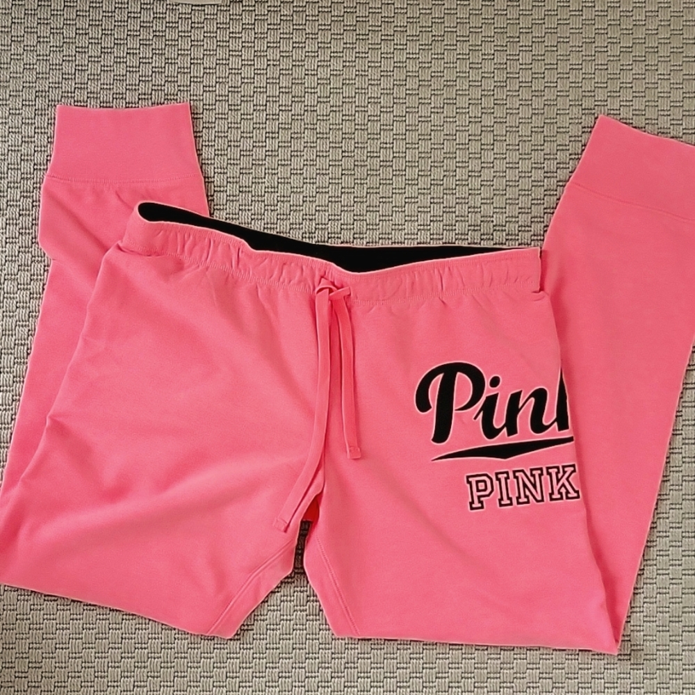 Pink Victoria's Secret Jogger Sweatpants Size Large